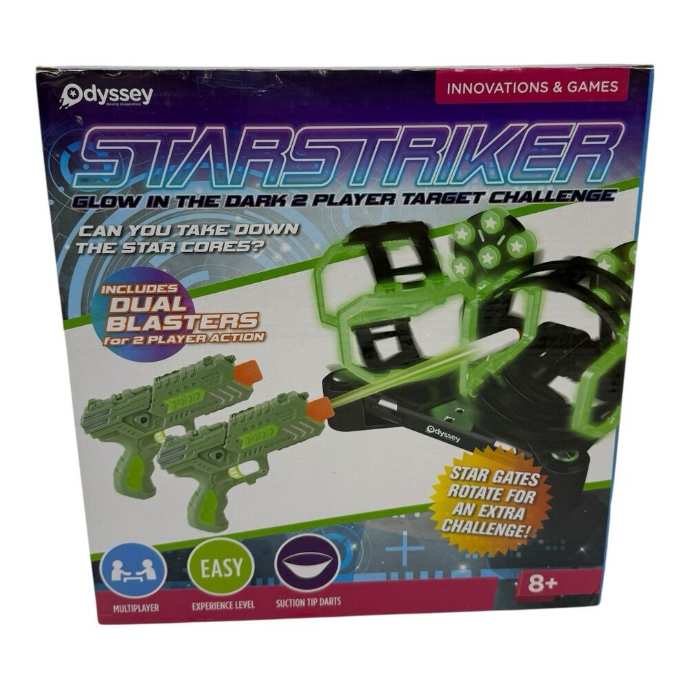 Odyssey Toys 801 Starstriker Glow in the Dark 2 Player Target Challenge
